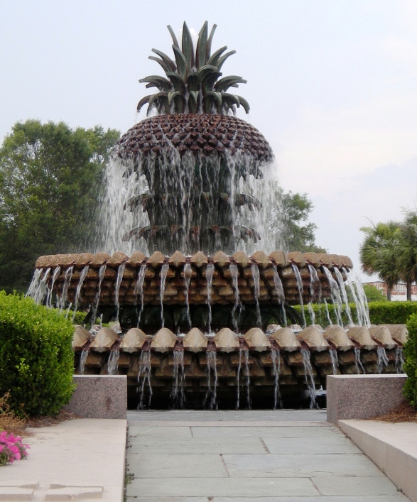 Pineapple Fountain in Charleston, South Carolina.